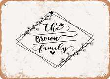 Metal Sign - The Brown Family - Vintage Look Sign picture