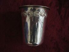 Old Sterling Silver 925 Kiddush Wine Cup Goblet Caption Marriage Present Dedict picture