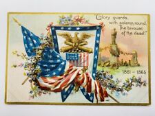 Antique TUCK'S Patriotic Postcard 1861 - 1865 Memorial Day Glory Guards Eagle picture