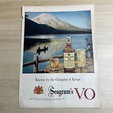 Seagram's VO Canadian Whiskey 1955 Vintage Print Ad Life Magazine picture
