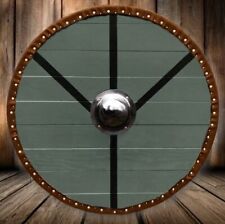 Handmade Wooden viking round Battle shield - Free Customization picture