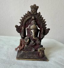 antique indian bronze Ganesha.  4 inches picture
