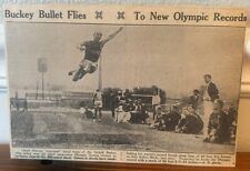 c1930s Jesse Owens Ohio Buckeyes Olympic Victory Newspaper Clipping picture