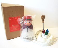 Avon The Gift Collection Chilly Samantha Light Up Snow Woman Snowman with Broom picture