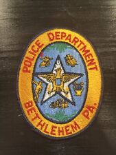 police patch  PA Bethlehem Police Department Pennsylvania Vintage Obsolete picture