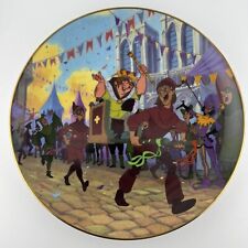 DISNEY Topsy Turvy Parade Collector Plate Hunchback Of Notre Dame Bradford picture