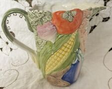 Vintage Fitz And Floyd Classic Garden Vegetable Pitcher 1986 Retired picture