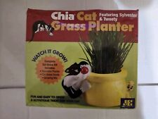 New Chia Cat Grass Planter Sylvester & Tweety Bird Looney Tunes Warner Bros 2007 picture