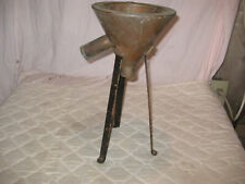 RARE---Antique Cooling Buchner Copper Funnel With Cast Iron Legs Circa 1910 LQQK picture