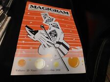 Magigram Magazine of Magic For Magicians 1992 December picture