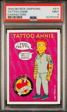 1993 Skybox Simpsons Tattoo Annie PSA 9 POP 2 ROOKIE RC - SUPER Rare picture