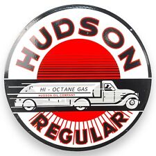 Hudson Oil Co. Porcelain Enamel Double Sided 24