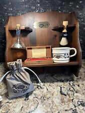 Barbershop Old Fashioned Luxury Set Shelf Franklin Toiletry Gold Razor Ditty Bag picture
