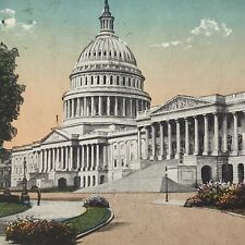 Vintage Postcard US Capitol Building Washington DC Posted 1923 picture
