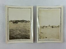 Rodeo 1936 Horse Steer Arena Lot of 2 B&W Photograph Snapshot 2.75 x 3.75 picture