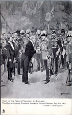 Visit of French President to England- 1903 Tuck d/b Postcard - King Edward VII picture