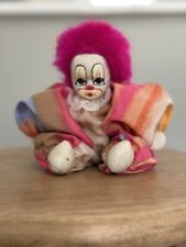 Vintage*Q-Tee Clown* 1980s*Sand Bag *Hand Made Painted* picture