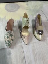 Just The Right Shoe by Raine Lot of 3- Spring, Touch of  Lace & Jeweled Heel picture
