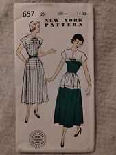 Vintage late-1940s to early 1950s New York #657 Dress Pattern picture