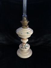 Antique Blown Glass German Hand painted Oil Lamp Burner Read Description Please picture