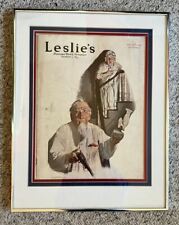 Framed Leslie’s  Magazine Cover Somebody's  In The Chicken Coop Nov. 16 1916 picture