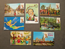 vTg 1968 FDC Walt Disney Disneyland 7 diff Magic Kingdom Postcards RARE USAGE picture