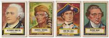 Topps 1952 Look 'n See cards - Famous Early Americans - Boone, Hamilton, Henry + picture
