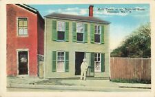 Mark Twain at His Boyhood Home, Hannibal, Missouri MO - c1920 Vintage Postcard picture