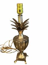 Vintage Regency Petite Brass Pineapple Lamp picture