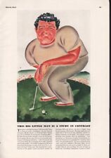 1941 BIG LITTLE MAN LAWSON LITTLE GOLF SPORT BALL HOD TAYLOR NATIONAL17317 picture