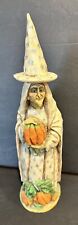 Bethany Lowe Captured Carvings Halloween Witch With Pumpkin A. Costanza picture