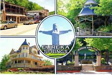 NEW Postcard Eureka Springs Arkansas multi-view Ozarks 4x6 Mountain Collector picture