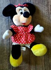 Authentic DISNEYLAND DISNEY WORLD Minnie Mouse Red Polka Dot Plush Doll picture