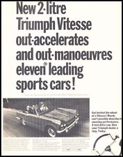 1967 Triumph Vitesse UK Vintage Advertisement Print Art Car Ad D124 picture