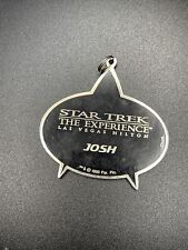 Vintage RARE HTF Star Trek Experience Las Vegas 1999 Name Keychain JOSH 🔥 picture