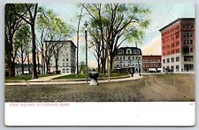 c1900's Park Square Pittsfield Massachusetts MA Vintage Bosselman Postcard picture