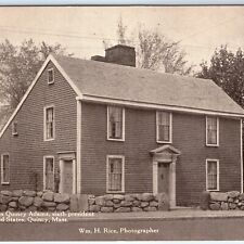 c1940s Quincy, MA 1716 Cottage John Adams Historical Society Postcard Mass A117 picture