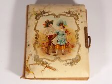 Vintage Antique Victorian Celluloid Photo Album - Charming Boy and Girl picture
