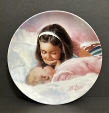 Vintage 1989 Donald Zolan “Sisterly love” Special Issue Collector Plate COA/Box picture