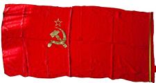 Original Vintage Rare USSR Flag With Hammer And Sickle, Komunist Party Flag ￼ picture