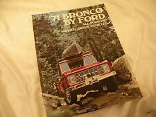 1971 Ford Bronco Pickup Truck Sales Brochure Booklet Old Original picture