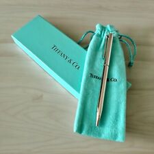 NEW Tiffany & Co. T-Clip Ballpoint Pen - Rhodium Original Box Gift NEW picture