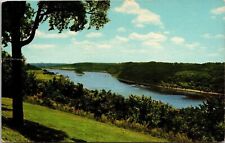Gorgeous Ohio River View Leavenworth Overlook Scenic Southern Indiana Postcard picture