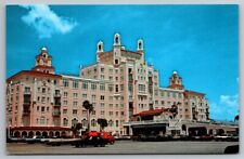 ST PETERSBURG FL FLORIDA BEACH Postcard Hotel Don-Ce-Sar Resort Vintage Cars PC picture