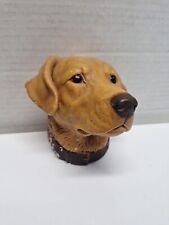 VTG Bossons England Golden Labrabor Dog 1968 Chalkware Head Sculpture Wall Decor picture
