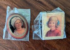 NOS Lot of 2 American Girl Doll Portrait Pins 2003 CIRCLE OF SMILES Sealed NEW picture