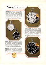 1924 Westclox Sleep Meter Jack O Lantern Big Ben  Catalog Page 2 sided picture
