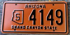 BEAUTIFUL UNISSUED 1966 BASE ARIZONA  STATE POLICE/GOVT. LICENSE PLATE, S 4149 picture