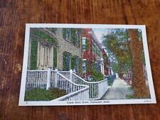 Vintage Natucket Postcard Upper Main Street Massachusetts Houses Bx1-3 picture