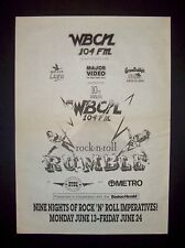 WBCN 104 FM Boston Radio Station 10th Rock N Roll Rumble 1988 Poster Type Ad picture